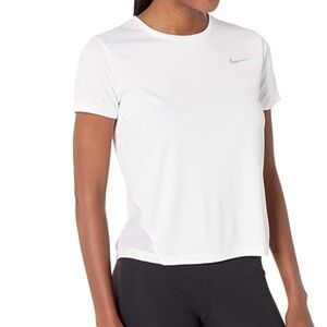 Nike Miler Women's White Short Sleeve Tee Size Large NWT